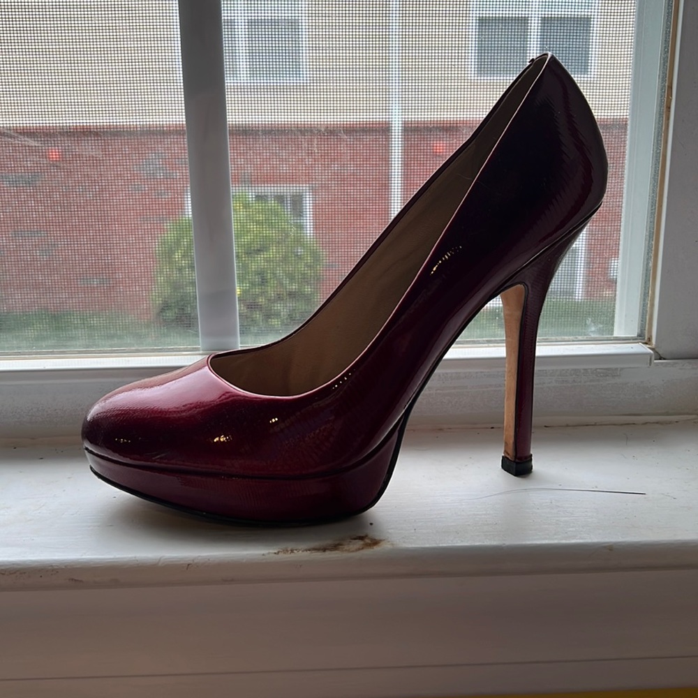 Ruby red pumps from Joan david